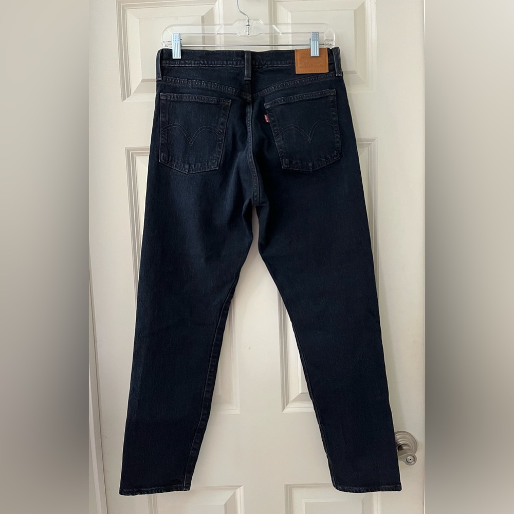 Women’s Charcoal Black Wedgie Button Fly 5 pocket straight leg jeans size 28